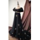Faeries Daffodil Yoru Nova Black Gold Embroidered Daily and Trailing One Piece(Reservation/Full Payment Without Shipping)